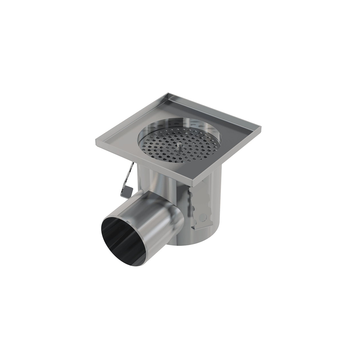 APR3-1110 - Industrial point drain 150×150, stainless steel AISI 304