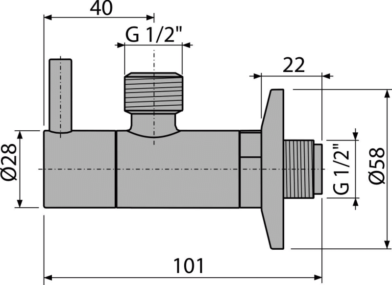 ARV003-ANTIC - Angle valve with a filter 1/2