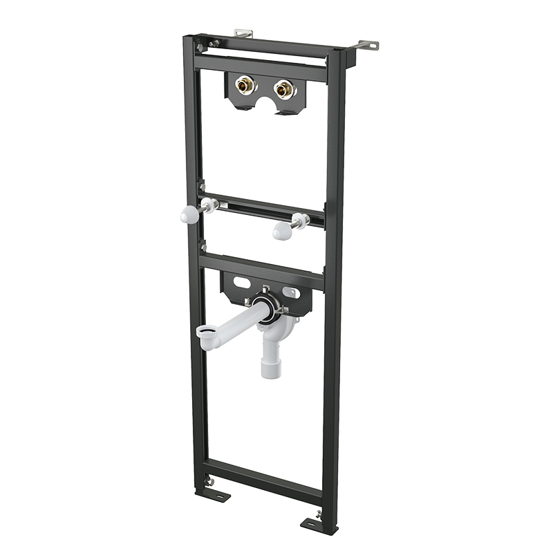 A104AVS/1200 - Mounting frame for wash-basin and faucet with built-in trap